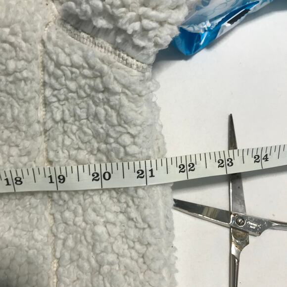 Southern Shirts sherpa quarter zip pullover jacket women’s size small beige - Picture 4 of 5